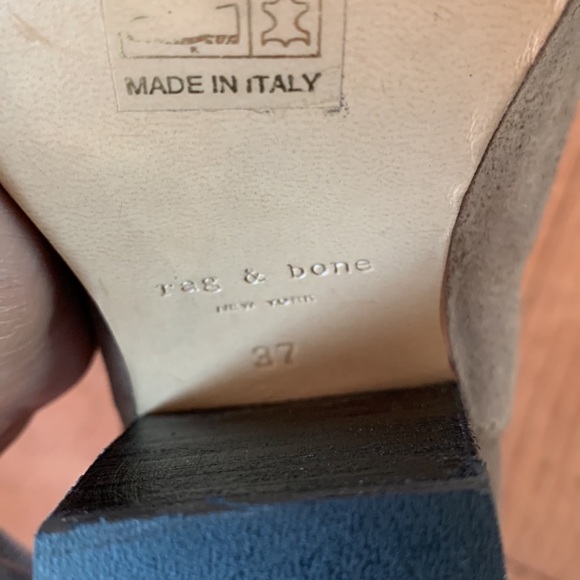 Rag & bone harrow booties ankle boots EU 37 womens size 7 taupe - Picture 9 of 9